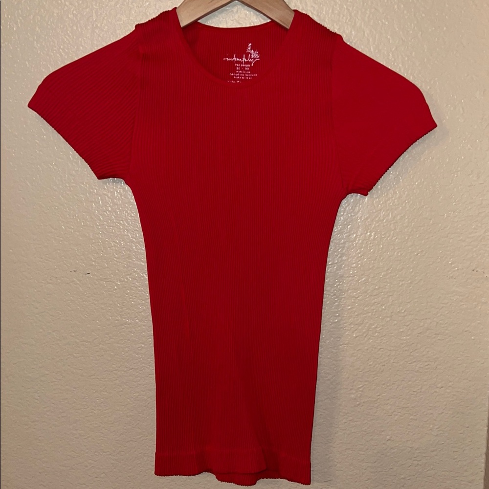 Free People Scarlet Short Sleeve Tee